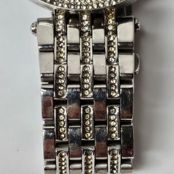 Women Michael Kors MK3218 Darci Silver Tone Stainless Steel Watch 39mm Rose Dial - Picture 4 of 16